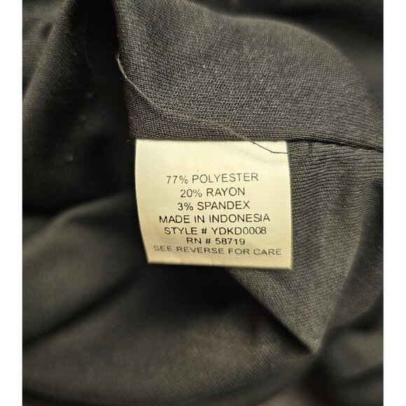 NY Collection Lined Gray Basic V-Neck Dress, Great for layering and Boots. LP - Picture 6 of 6